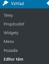 Vzhľad editor tém